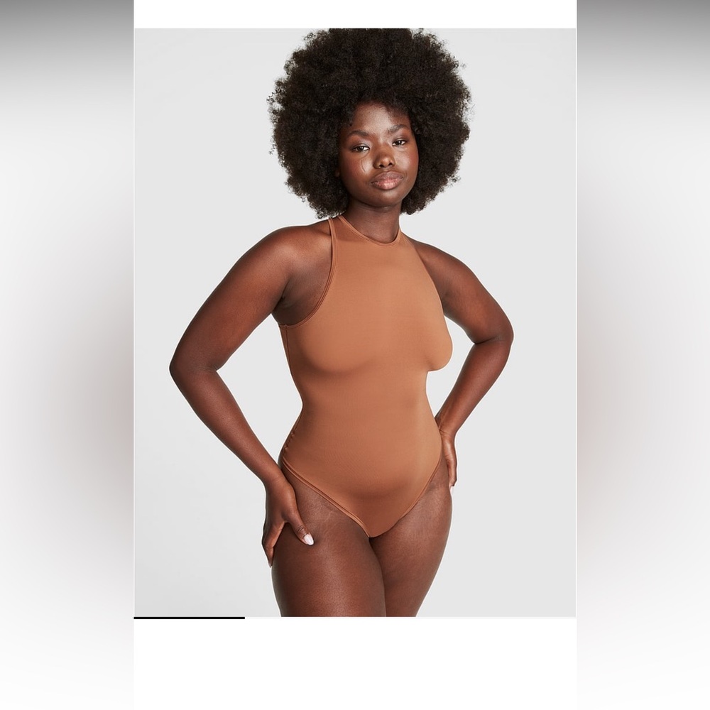 PINK Victoria’s Secret Base Stretch High-Neck Bodysuit